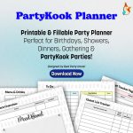 PartyKook Printable Party Planner