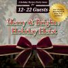 holiday murder mystery party game merry and bright holiday heist logo